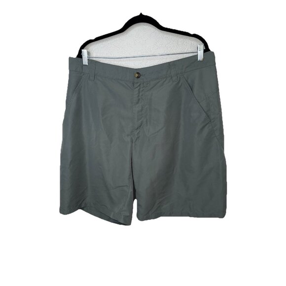 Columbia Shorts Mens 38 Gray Lightweight Performance Utility Short 10" U - Picture 1 of 4